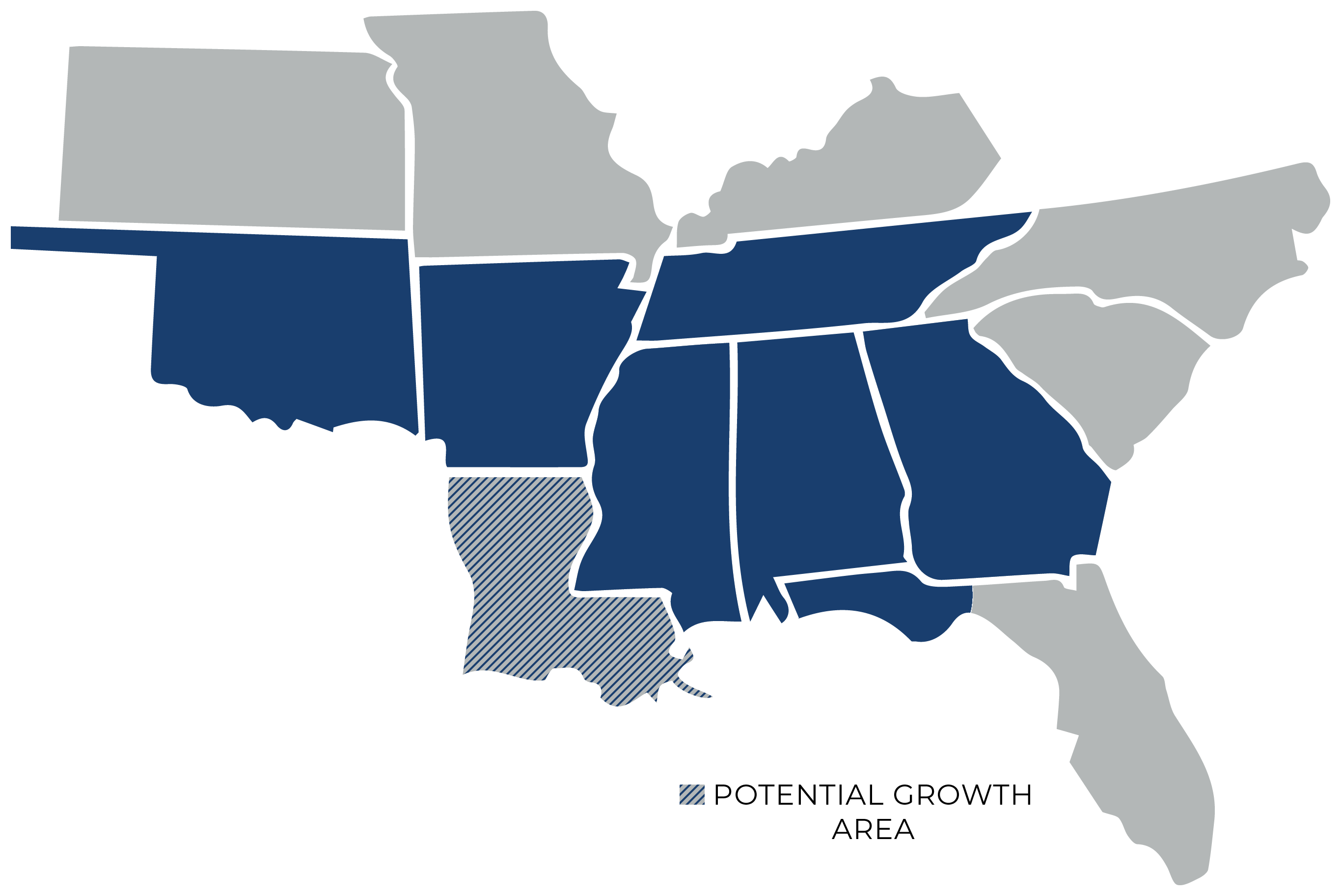 Deerman Sales is currently servicing Oklahoma, Arkansas, Tennessee, Mississippi, Alabama, Georgia, and the Florida Panhandle.